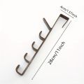 1/2pc Bedroom Door Hanger Clothes Hanging Rack Over The Door Plastic Home Storage Organization Hooks Purse Holder Bags Rails.