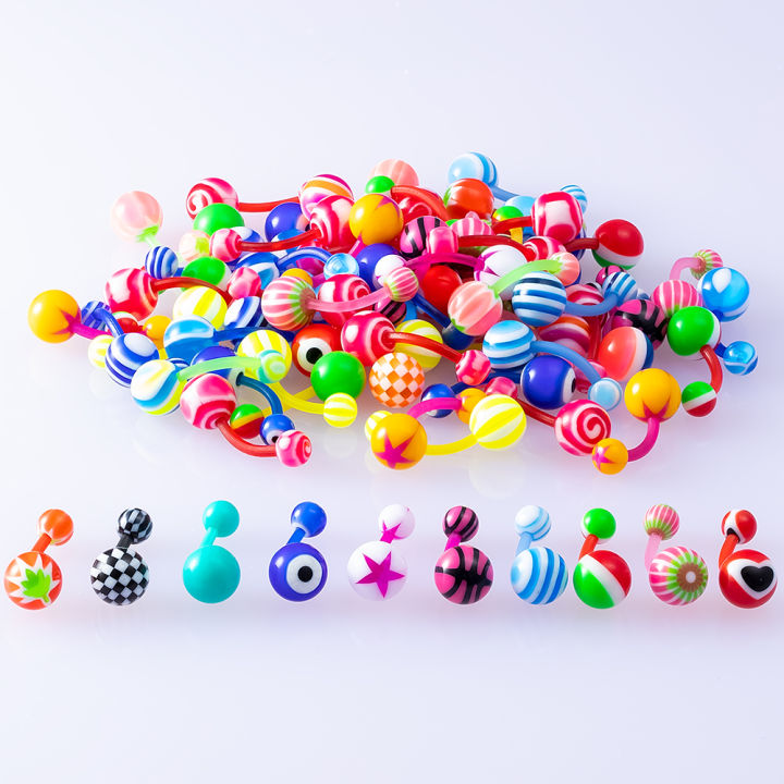10-50PC%2014G%20Pregnancy%20Belly%20Button%20Rings%20Flexible%20Bioplast%20Sport%20Maternity%20Belly%20Navel%20Retainer%20Industrial%20Earring%20Body%20Piercing%20-%20Image%207