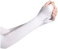 Hand Sleeves uv outdoor sports sun protection White Color. 