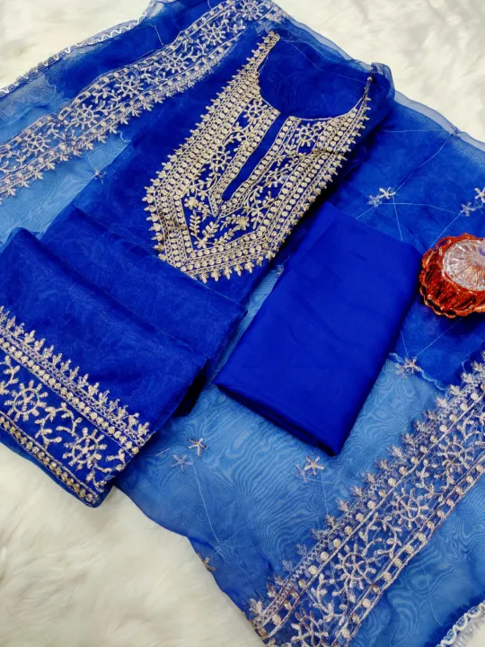 Jesan%20Super%20Shop%20Organza%20Tissu%20Embroidury%20Work%20Shalwar%20Kamiz%20For%20Women%20-%20Image%202