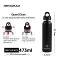 16oz Stainless Steel Insulated Vacuum Flask 473ml Thermal Sports Water Bottle Keep Hot And Cold. 