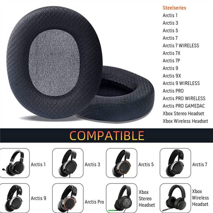 Replacement%20Earpads%20Cushions%20for%20Arctis%201/3/5/7/7X/9/9X/Pro%20Wireless%20Headset%20Isolation%20Ear%20Cushions%20-%20Image%205