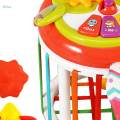 Sensory Bin Baby Toys Activity Cube Shape Sorting Toy for Age 1 2 3. 