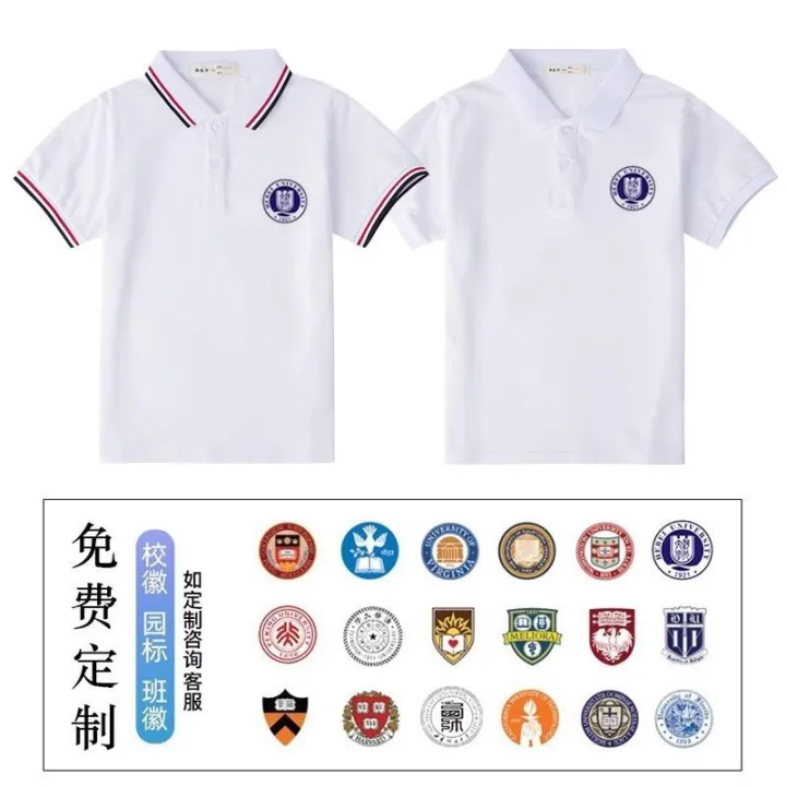 Elementary%20and%20junior%20high%20school%20students%20school%20uniforms%20summer%20clothes%20white%20t-shirts%20boys%20children's%20polo%20shirts%20short%20sleeves%20girls%20high%20school%20students%20graduation%20photo%20class%20uniforms%20-%20Image%202