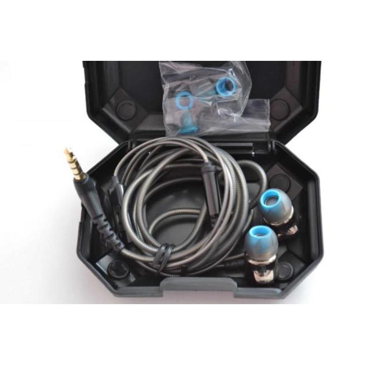 QKZ DM7 Zinc Alloy In Ear HiFi Earphone Stereo Bass -Gray