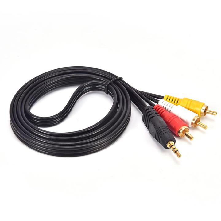 3.5%20to%20RCA%20Male%20Audio%20Video%20AV%20Cable%20Wire%20Cord%203.5mm%20Jack%20Plug%20Male%20to%203%20RCA%20Adapter%20-%20Image%203