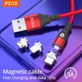 PZOZ Magnetic Cable Magnet usb c Fast Charging Charger Microusb For iphone 11 8 Mobile Phone Cables Data. 