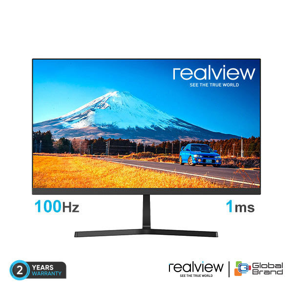 Realview RV215G2 22-Inch 100hz 1ms Full HD Monitor - 100Hz Refresh Rate - VGA, HDMI, Audio Jack -	Zero Bezel - Free sync Technology - Low Blue Light Filter - Wall Mount Interface