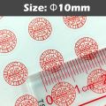 360/540pcs Fragile Label stickers Warranty Void Year Sticker circular Shape Security seal 10mm Red Color.