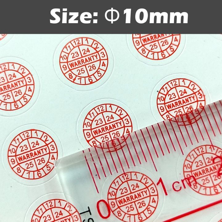 360/540pcs%20Fragile%20Label%20stickers%20Warranty%20Void%20Year%20Sticker%20circular%20Shape%20Security%20seal%2010mm%20Red%20Color%20-%20Image%205