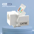 5/10pcs Rj45 Ethernet Network Keystone Jack Clip Module Wall Plug Connector Computer Connection Accessories. 