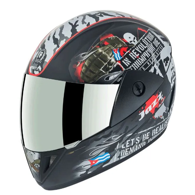 Gliders%20Jazz%20Full%20Face%20Matt%20Black%20Red%20Certified%20WHITE%20VISOR%20HELMET%20-%20Image%204