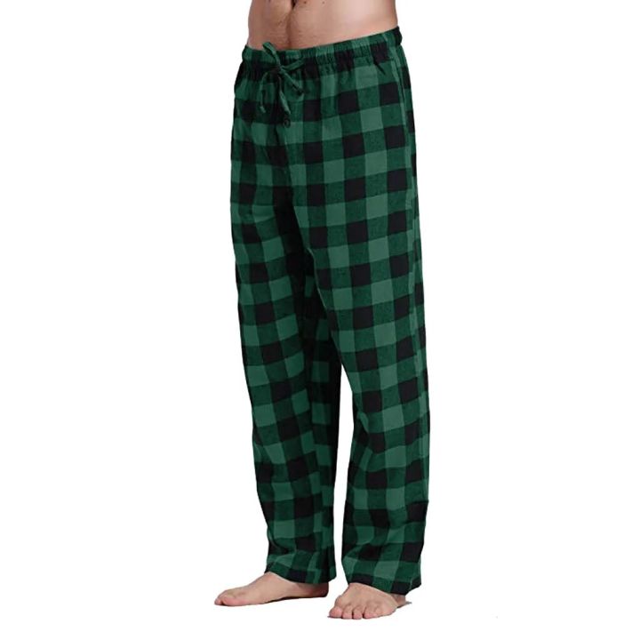 Mens%20Loose%20Sleep%20Bottoms%20Plaid%20Flannel%20Lounge/pajama%20Bottoms%20Casual%20Pants%20Daily%20Loose%20Fit%20High%20Waist%20Stretchy%20Sleeping%20Trousers%20-%20Image%207