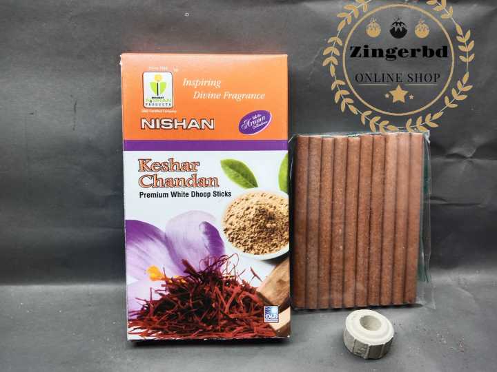 NISHAN Keshar Chandan  Premium  DHOOP STICKS 1BOX 12PCS