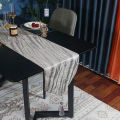 Light Luxury Modern Simple Table Runner High-End Nordic Yarn-Dyed Jacquard Table Cloth Hotel Hotel Bed Runner. 