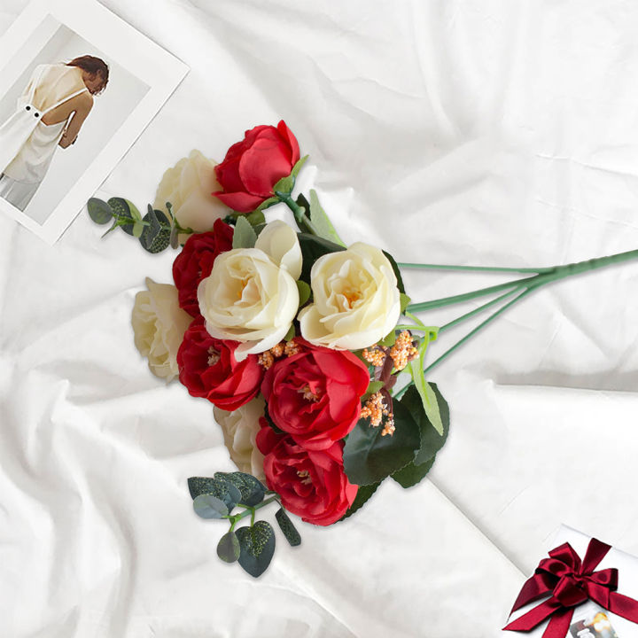 1%20Bouquet%2010%20Head%20Pretty%20Artificial%20Flower%20Leaf%20Wedding%20Art%20Home%20Room%20Decoration%20-%20Image%204