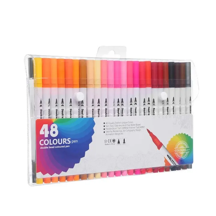 12-100%20PCS%20Colored%20Art%20Marker%20Sketching%20Manga%20Markers%20Drawing%20Set%20Double%20head%20Watercolor%20Paint%20Brush%20Pen%20Supplies%20Stationery%20-%20Image%205