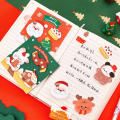 Cute Christmas sticker sticky notes Colorful Cartoon Kawaii Kawaii cartoon adhesive notepad Adhesive Sticky Office supply memo pad for Office organization School assignments journaling Gift. 