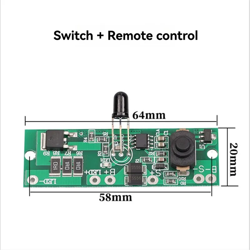 Remote Control Solar Light Circuit Board 3.2V 3.7V High with Human Body ...