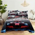 Racing， Sports Car Bedding Sheet Home Digital Printing Polyester Bed Flat Sheet With Pillowcase Print Bed Sheet. 
