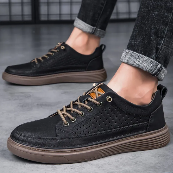 Italian%20Casual%20Shoes%20Men's%20Lace%20Up%20Oxford%20Shoes%20Genuine%20Leather%20Thick%20Bottom%20Outdoor%20Walking%20Shoes%20Black%20Office%20Men%20Dress%20Shoes%20KEEMEEUYZO%20-%20Image%203