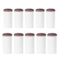 10 Pcs Slip-on Pool Cue Tips Nylon Snooker Cue Ferrule Billiards Fans Entertainment 12mm.