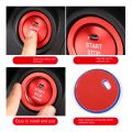 Car START Engine Button Cover STOP Key Ignition Switch Sticker Red.