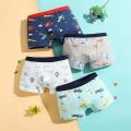 SMY New Fashion Kids Boys Underpants Cotton Dinosaur Print Boxer Briefs for Boys 3-15 Years Old. 