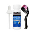 Kirkland Signature Topical Minoxidil 5% Extra Strength for Men Hair Regrowth Treatment with Derma Roller - 1 Month Supply - MNXMC. 