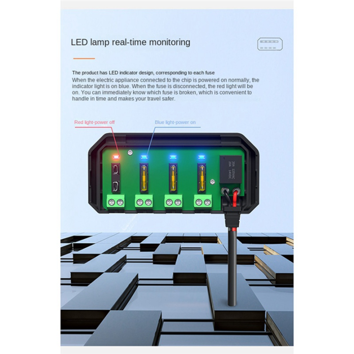 12V%20Fuse%20Block,%20Universal%2020A%20Motorcycle%20Automotive%20Fuse%20Block%20Fuse%20and%20Relay%20Box%20Kit,Battery%20Fuse%20Box%20Terminal%20Block%20-%20Image%205