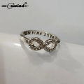 Cxwind-Tiny Infinity Pendant Zircon Necklace for Women, Symbol of Promise, Charm Chain, Best Necklace, Infinite Love. 