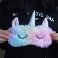Plush Anime Sleeping Eye Mask Cute Kids Sleep Mask Cartoon 3D Eye Cover Eye Blindfolds Travel Eye Band Shade Rest Eyepatch. 