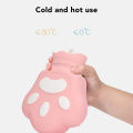 Bear Paw Hot Water Bag Silicone Microwave Heating Hot Water Bottle for Office. 