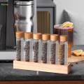 Coffee Bean Storage Tubes Coffee Beans Storage Containers for Kitchen Cafe 6 high glass.