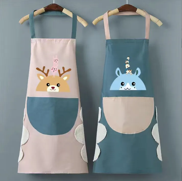 Dear%20head%20printed%20waterproof%20kitchen%20apron%20with%20hand%20wiping%20towel%20and%20big%20pocket%20for%20kitchen%20gardening%20painting%20etc%20or%20shop%20-%20Image%202