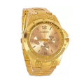 Analog Men'S Luxury Stainless Steel Watch For Men Golden - Watch For Men - Watch - Watch For Men - Watch - ঘড়ি - Watch For Men. 
