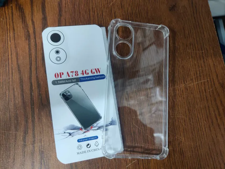 for%20oppo%20a78%204g%20soft%20clear%20transparent%20back%20cover%20-%20Image%202