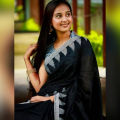 Jhum Tower Sarees For Women Black.