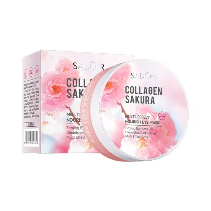 SADOER Collagen Sakura Multi Effect Nourish Eye Mask- 60 pcs