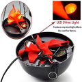 PDTYMWNG 2X 3D Fake-Fire Light,Hanging LED Flame Light,Artificial LED Silk Flame Stage Effect Light Realistic Campfire Lamp Prop.