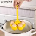 Egg Steaming Cup Silicone Egg Steamer 3/5 Cavities Long Handle Heat Resistant Easy Drainage Cooker Cup Holder.