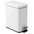 5L Lidded Step Trash Can, Compact Garbage Bin with Removable Liner Bucket and Handle for Bathroom, Kitchen, Office. 