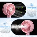 Portable Handheld Misting Fan with Water Mist, 3 Speed Portable Misting Fan, Bulk Rechargeable Misting Fan.