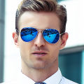 Frashion Double Bridge Aviation Sunglasses Woman Polarized Aviat Alloy Frame Polit Mirror Eye Glasses Male UV400 Eyewear for Men. 