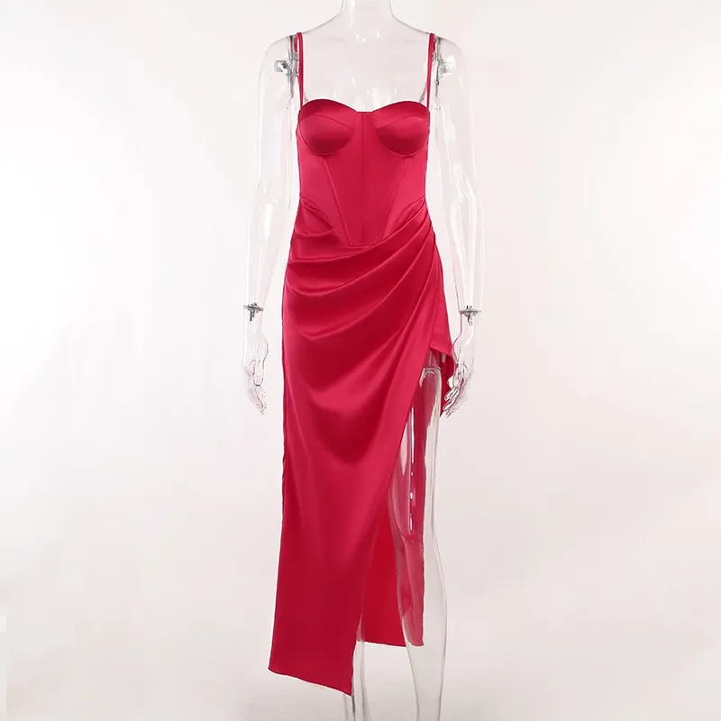 anisa fringe midi dress For Love & Lemons Anisa Red Silk Fringe Lace Back Midi Dress NWT Size Small