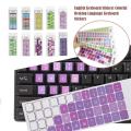 Notebook English Keyboard Sticker Macaron Color Button Sticker For Laptops Desktop Computer Sticker Scrub Repair Film S9Z3. 