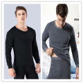Mid Collar Long Johns Men's Thin Pure Half Turtleneck Thermal Underwear Male Inner Wear Bottoming Suit. 