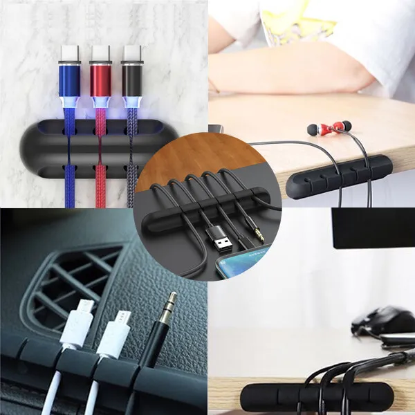 1pcs%205%20Clips%20Cable%20Holder%20Self%20Adhesive%20Cable%20Clips%20Cord%20Holder%20Organizer%20for%20Home%20and%20Office%20Desk%20Organization%20-%20Image%205