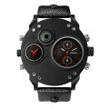 Men Quartz Sports Watch Multifunction Dual ime Zones Compass Wrist Watch.