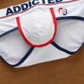 【Get the Perfect Fit】 men's Korean letter pure cotton low waist underwear elastic fashion trend briefs.